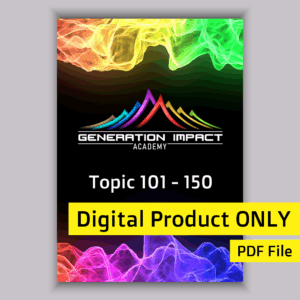 Generation Impact Academy β PDF Book 3 (Topic 101β150)